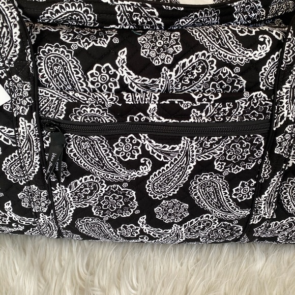 Vera Bradley Bags Vera Bradley Large Travel Duffel Bag In Signature Cotton Blackwhite
